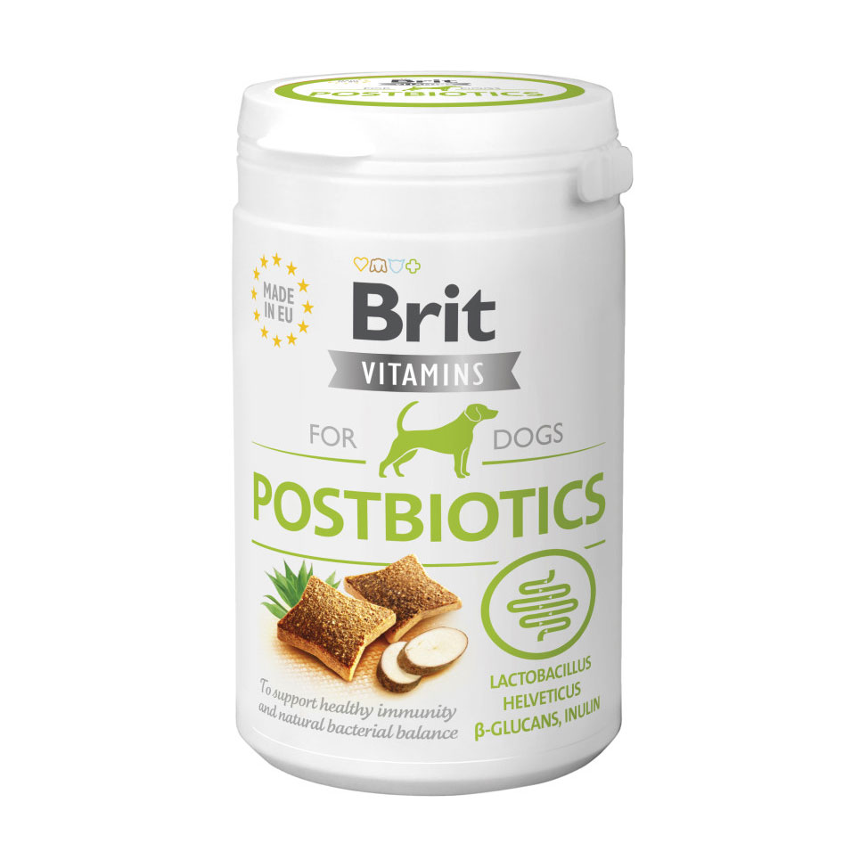 Вітаміни для собак Brit Vitamins For Dogs Postbiotics з пробіотиками, 150 г